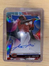2020 Bowman Best of 20 Auto Blue Refractor Rookie Aristides Aquino 76/150