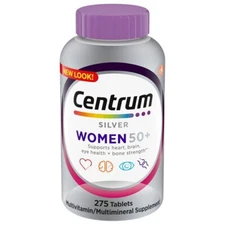 Centrum Silver MultiVitamin MultiMineral Complete Vitamin 275 Tabs Women Over50+