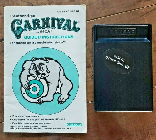 Carnival by SEGA (Intellivision, 1982) + Instructional Manual - TESTED - Picture 5 of 5
