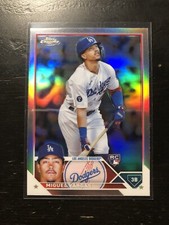 Miguel Vargas 2023 Topps Chrome Refractor Rookie Card RC #161 LA Dodgers PWE. rookie card picture