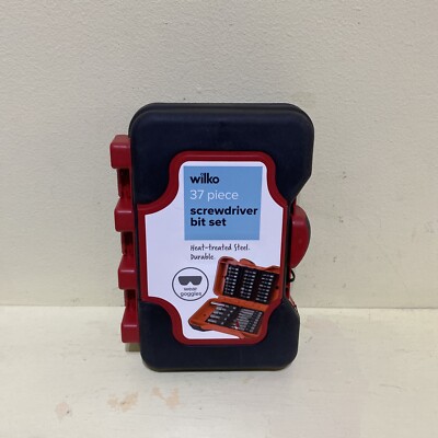 Wilko 37 Piece Screwdriver Bit Set in Storage Case Heat Treated