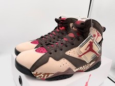 Nike Air Jordan 7 Patta 44 AT3375-200 SHIMMER/TOUGH RED-MAHOGANY VELVET BROWN