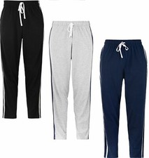 Mens Loungewear Pyjamas Lounge Pants Nightwear Comfy Striped Trousers Bottoms