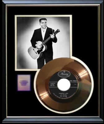 BIG BOPPER CHANTILLY LACE 45 RPM GOLD RECORD RARE NON RIAA AWARD RARE ...