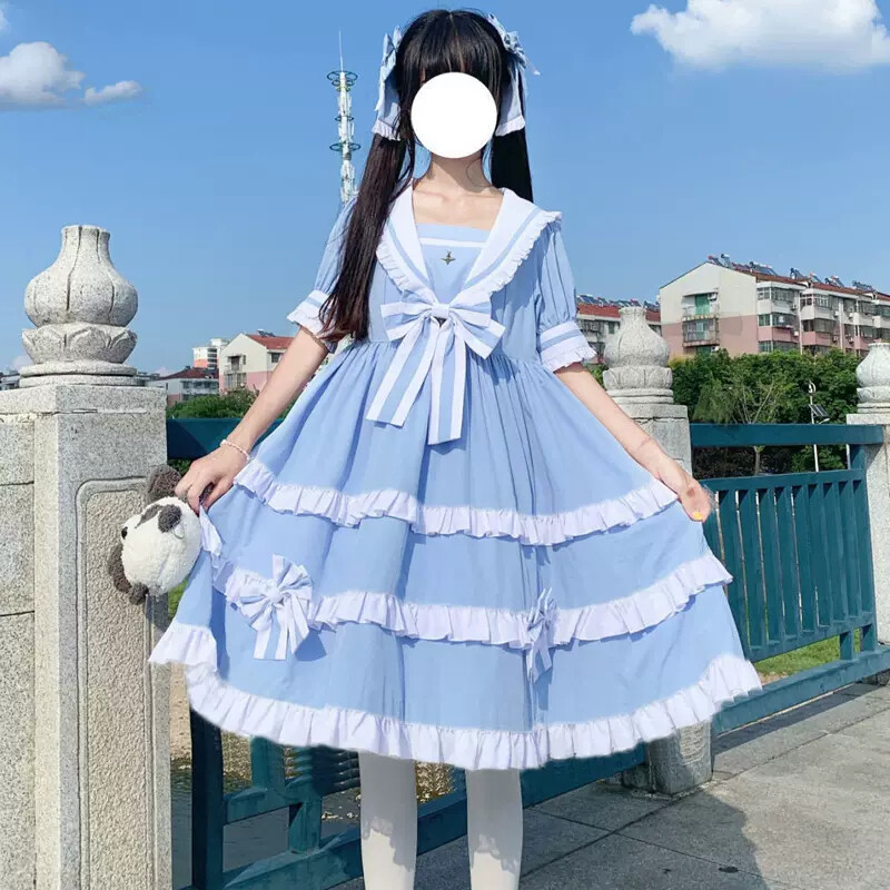 knee length dresses for ladies Lolita Cute Princess Dress main image 0