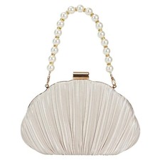 Fashion Womens Jane Satin Diamante Clutch Rhinestone Evening Bridal Prom Part...