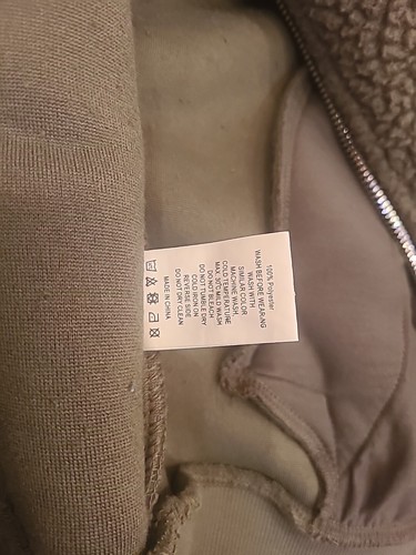 ZYIA Active Women’s Olive Green Zip Up Flying V Fleece Jacket - Size Medium - Picture 10 of 10