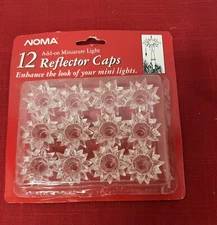 Vintage NOMA Add On Mini Light Reflector Caps 2 Packages New 3D Burst Retro