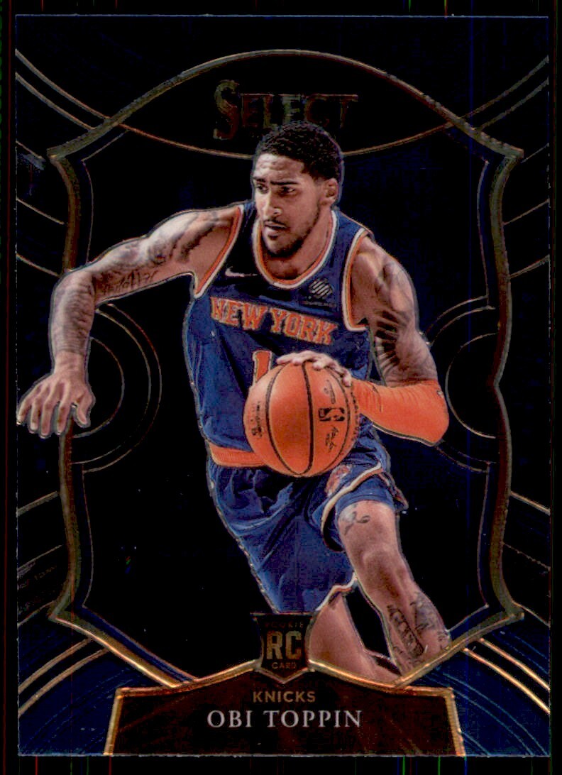 2020-21 Panini Select Concourse Blue Obi Toppin RC New York Knicks #68