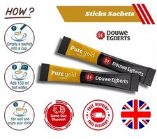 Douwe Egberts Pure Gold Single Serve Instant Coffee Sticks  - 10 Sachets