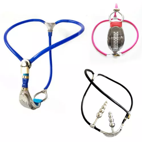 Bondage Stainless Steel Female Adjustable Chastity Belt with Invisible Devices - Picture 3 of 18