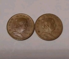 1967 & 1968 Mo Five Centavos Mexico Brass Uncirculated Coins Free Post 
