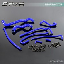 Fit For 1991-1996 Chevy Corvette 5.7l Lt1 V8 Blue Silicone Radiator Hose Clamps