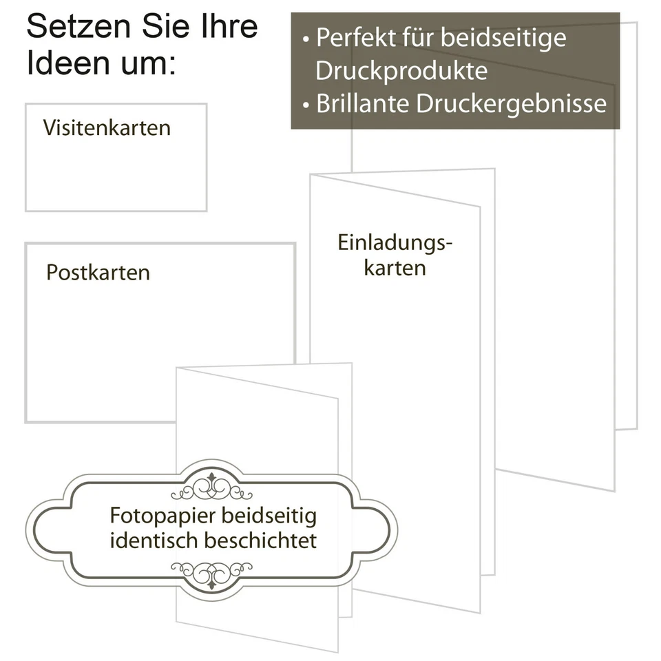 PREMIUM Fotopapier Druckerpapier für Laserdrucker 200g Matt A4 weiß BEIDSEITIG - Bild 4 von 4