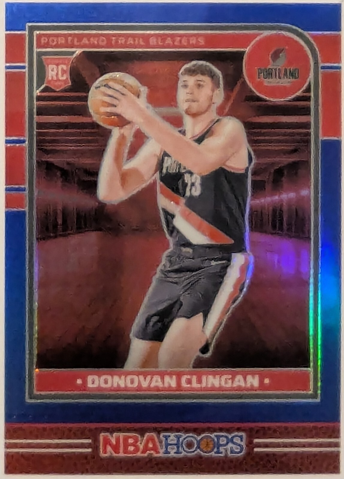 2024-25 Hoops Premium Prizms Blue #237 Donovan Clingan  27/49