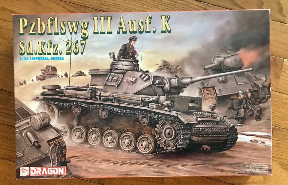 Dragon DML - Pzbflswg III Ausf. K Sd.Kfz. 267 - 1/35 - #9018 NEW, plus figures - Image 2 of 4