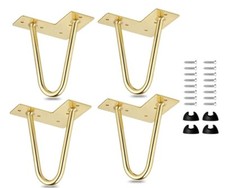 NEW MCM Style 4-inch Hairpin Legs 4PCS Furniture Table Legs Heavy Duty Metal DIY
