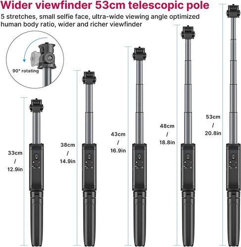 MT-40 Remote Shooting Grip Extendable Vlogging Grip Handle Tripod For Video - Picture 4 of 8