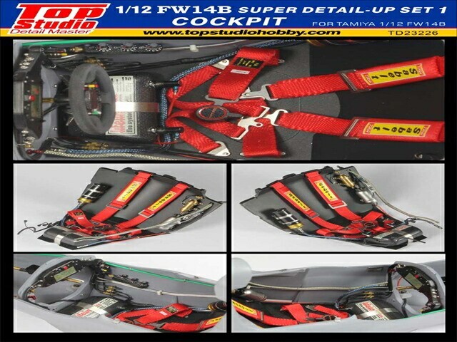 Top Studio 1:12 Williams FW14B Cockpit Super Detail Up Set Tamiya 