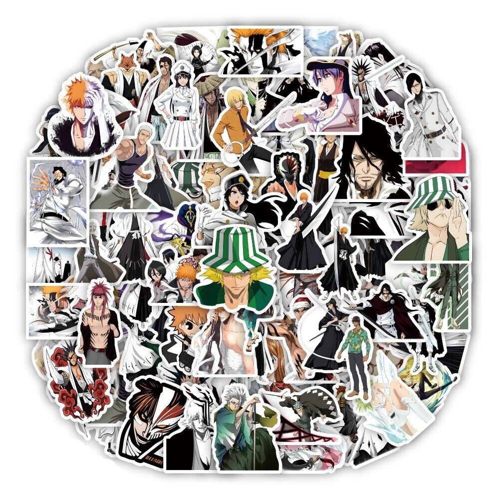 Anime Stickers 100 Pcs Bleach, Anime Bleach Laptop Stickers