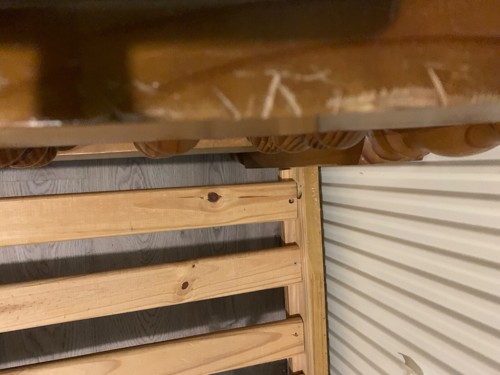 solid wooden double bed frame eBay