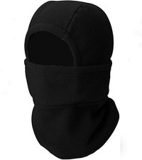 Ski Mask Neck Mask for Winter,Warm and Windproof Fleece Sports Black 