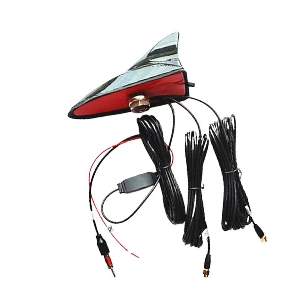 Shark Fin Car Antenna Radio FM/AM Signal Aerial Amplifier For WIFI GPS SystemJtV Foto 3 de 4