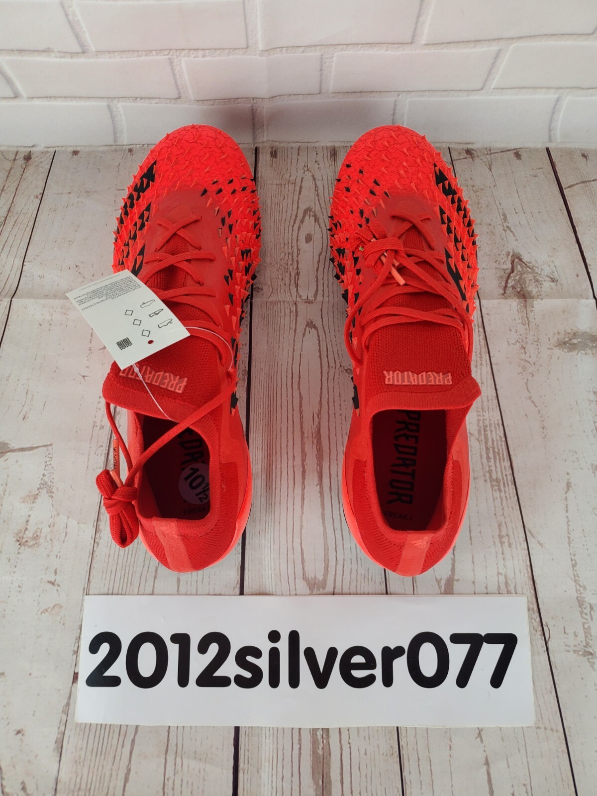 Adidas Men's Predator Freak .1 Low AG Demonskin Soccer Cleats GZ2809