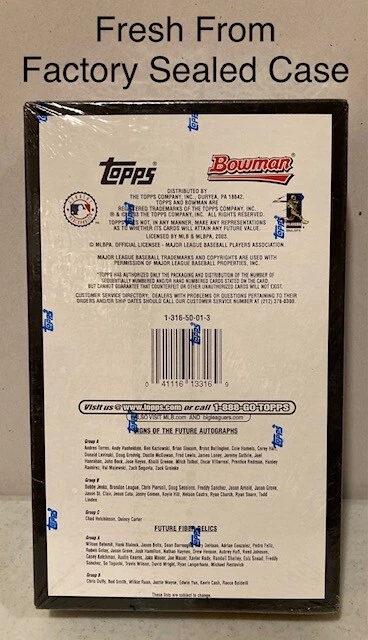 2003 Bowman Baseball HOBBY Box 2 Relics/AUTO Look4 Zack Greinke Hamels Rookie RC - Image 3 of 4