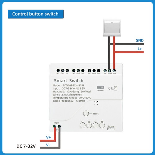 4 Channel Smart Temperature Humidity Sensor Module Work with Alexa Google Home - Picture 9 of 28
