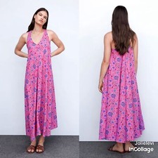 Mango V-neck floral dress