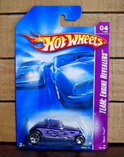 HOT WHEELS 1/64 DIECAST CAR 34 FORD 3 WINDOW COUPE PURPLE ©2007 ISSUE