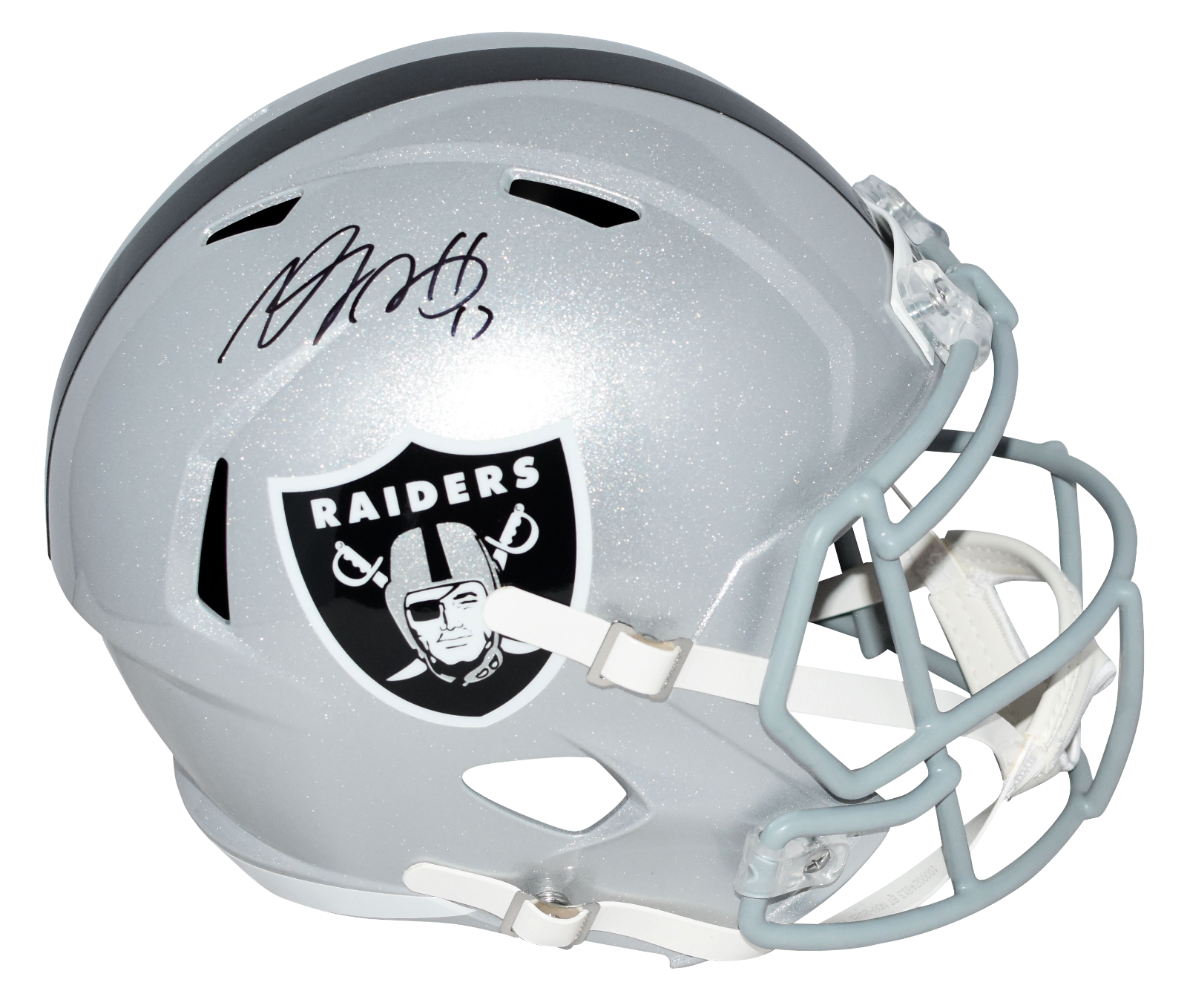 Davante Adams Autographed Signed Las Vegas Raiders FULL SIZE SPEED HELMET BECKETT 
