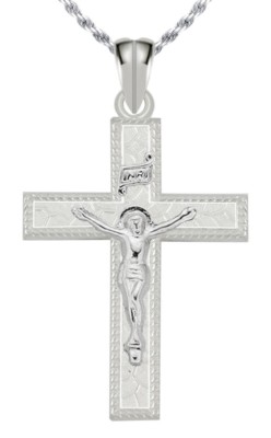 Argento Sterling,925 Crocifisso Ancoraggio Croce Mariner (XL) Diamante Taglio Ciondolo Collana Fascino | Made In USA - Foto 4