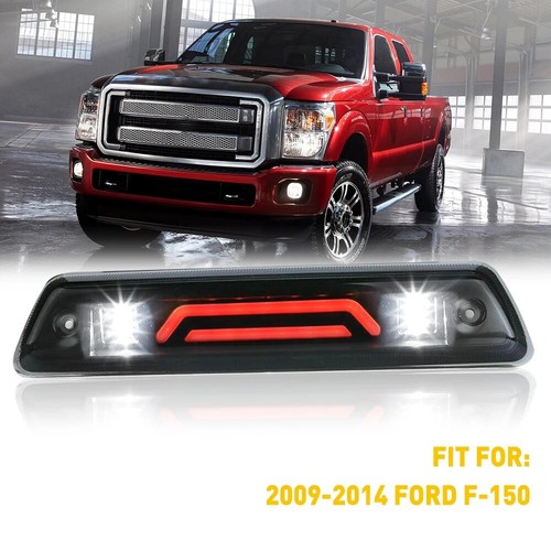 Fanale Posteriore Sinistro Per Ford F-150 (2009-2014) - Rosso Con Profilo Cromato E Lente Trasparente, Alloggiamento Freni - Foto 2