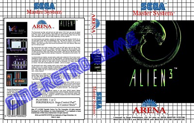 Jaquette Seule Pour Jeu Sega Master System - Rampage (bon état)