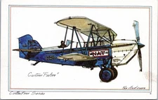 Curtiss Falcon - 1973 Aviation Postcard - Roy Anderson Art- Collectors Series