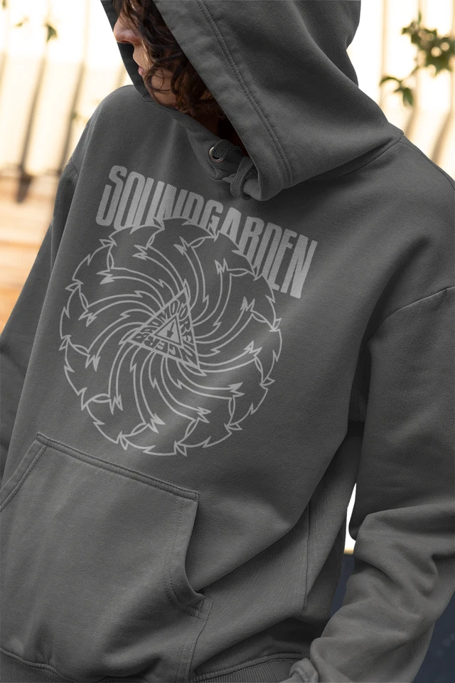 Soundgarden Hoodie Badmotorfinger Chris Cornell Rockband Seattle Grunge Shirt - Image 3 of 4