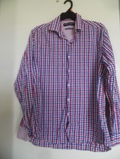 Graham Graham London New York Dress Plaid Long Sleeve Shirt 16 16.5 34-35