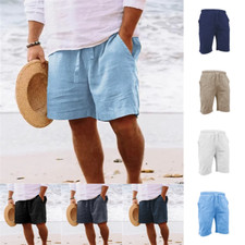Shorts Men's Cotton Pants Cargo Casual Mens Pockets Summer Flat Front 20 OFF 