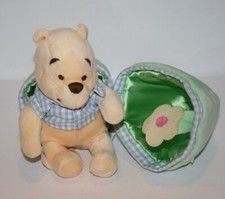 Disney Store Winnie the Pooh 6" Easter Egg Green Plush Gingham Soft Toy Stuffed