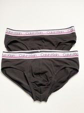 Calvin Klein Men's Classic Fit Briefs Underwear Double. Single Pack - Black
