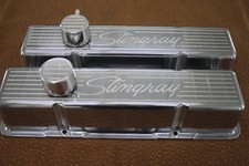 Corvette Stingray Script Chevy Sb Tall Valve Covers Corvette Stingray Script Chevy Sb Tall Valve Covers