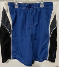 Speedo Swim Trunks Board Shorts Men's Mesh Lined Sz XXL Drawstring Pockets