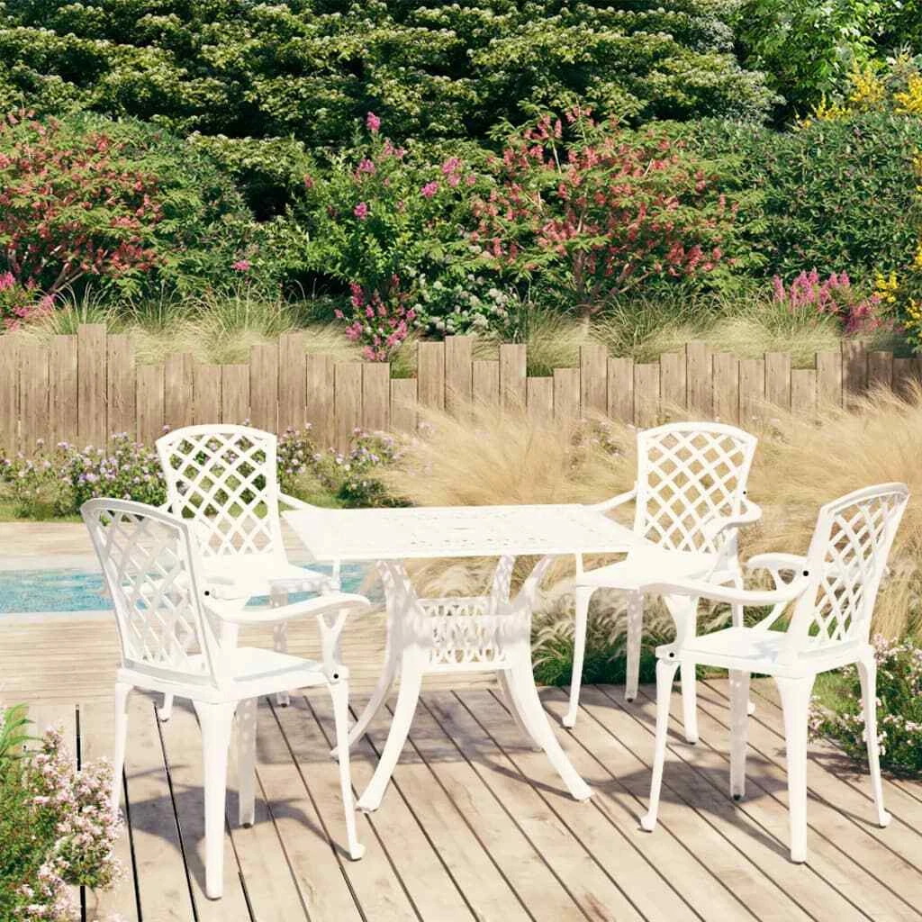 White patio sale bistro set