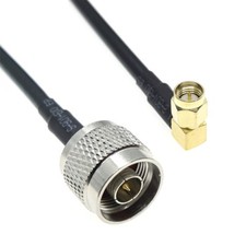 RG58 Cable N male to SMA male 90 Right Angle Lot RF Pigtail Coaxial Jumper