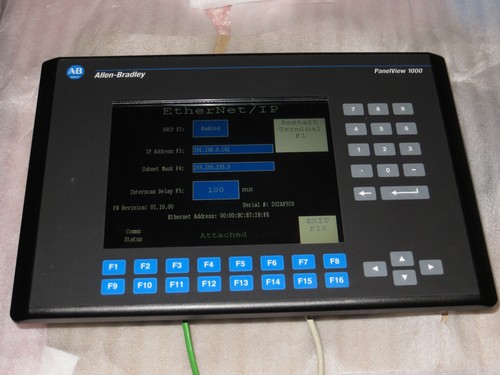 Allen Bradley PanelView 1000 2711-K10C20/F Color Key, 2011 LNC Excellent Used - Picture 6 of 12