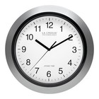 WT-3129S La Crosse Technology 12" Atomic Analog Wall Clock - Silver Open Box