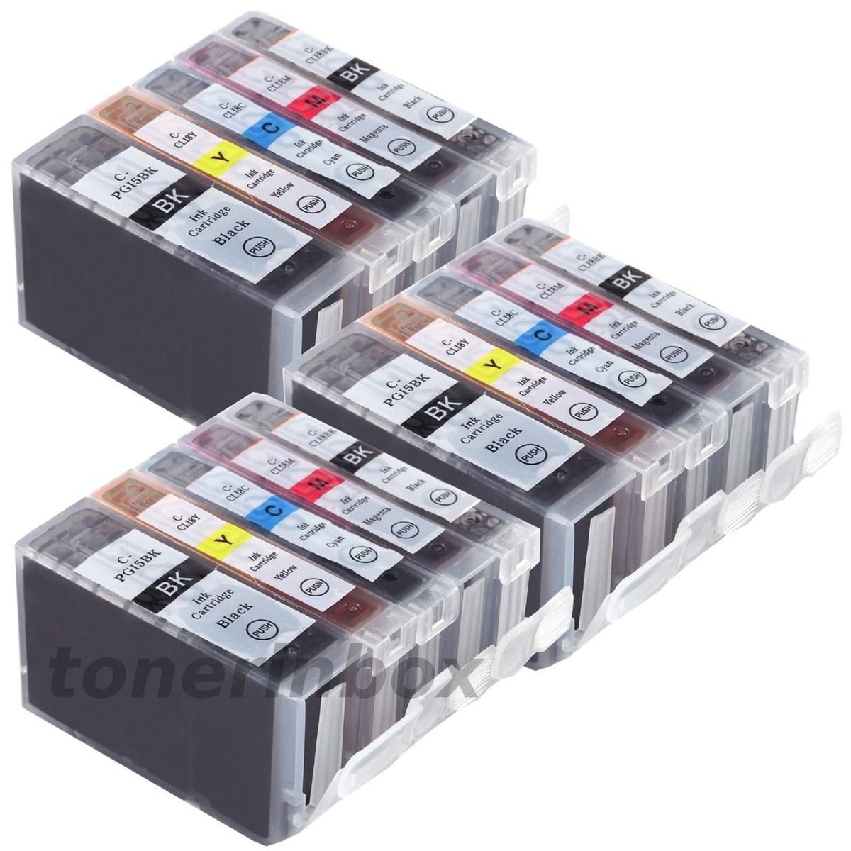 Lot De 4 Cartouches D'encre Noire Compatibles Canon PGI-5BK - Pour Imprimante MP530 Et Séries Pixma