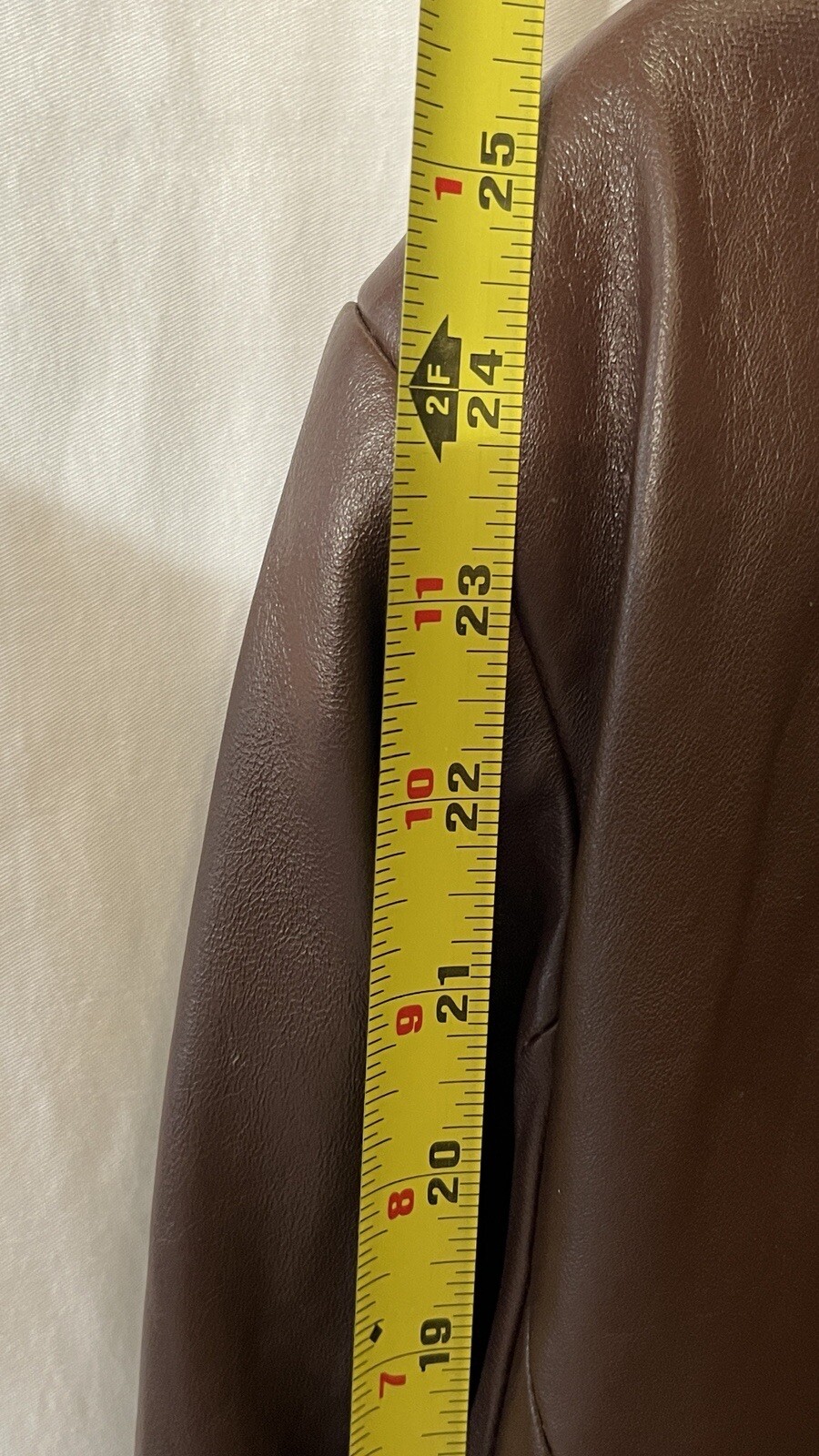 Pendleton Leather Jacket XL 3 Button Brown Acetat… - image 11